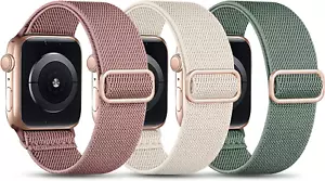 Stretchy Nylon Bands Compatible with Apple Watch Band 38Mm 40Mm 41Mm 42Mm for Wo - Picture 1 of 12
