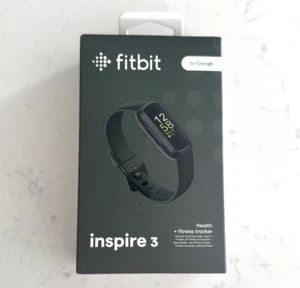 Fitbit Inspire 3 - Heart Rate Monitor Health & Fitness Tracker Black New Sealed - Picture 1 of 5