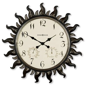 Howard Miller Sunburst II Wall Clock 625543 Indoor Outdoor with Weather Details - Picture 1 of 1