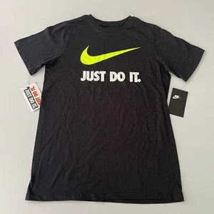 NIKE Youth Boys LARGE Black T-Shirt Short Sleeve - Picture 1 of 5