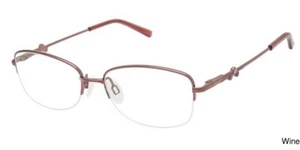 New CHARMANT Eyeglass Frames Titanium 29211 WI Wine For Women 52mm w/o case - Picture 1 of 1