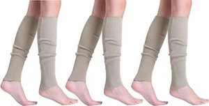 Leg Warmers for Women – 3 Pairs Soft Slouch Socks, Retro Knee-High or Scrunched - Picture 1 of 23