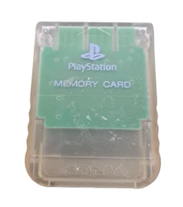 Tarjeta de memoria Sony Playstation 1 PS1 oficial fabricante de equipos originales 15 bloques importación SCPH-1020 - Imagen 1 de 3