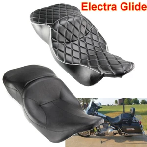 Cojín de asiento de conductor pasajero adecuado para Harley Electra Glide Standard 97-07 - Imagen 1 de 28