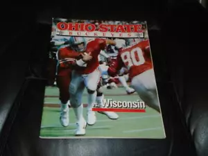 1985 WISCONSIN AT OHIO STATE COLLEGE FOOTBALL PROGRAM EX-MINT - Picture 1 of 2