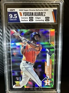 2020 Topps Chrome Yordan Alvarez Refractor RC #200 Astros ๐๐ฅ HGA 9.5 ๐ Mint - Picture 1 of 8