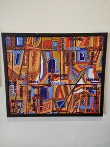 Aboriginal Art 'Reflections' JDM 2010 Framed Pre-owned 54x64cm - Picture 1 of 4