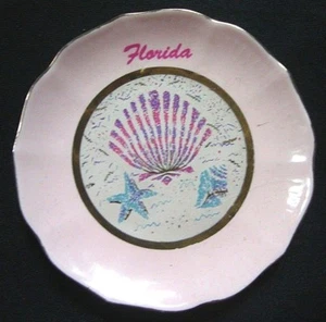 NEW Florida Multi-Color Shell Design Decorative Plate Wavy Brim Home Decor - Picture 1 of 2
