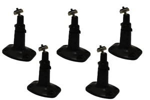 Lot of 5 Black Metal Universal Wall / Ceiling Security Camera Mounts Brackets - Picture 1 of 1