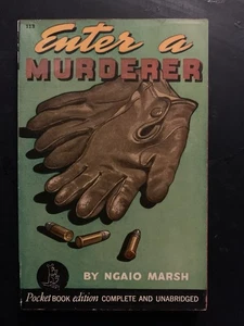 1941 “Enter A Murderer” Ngaio Marsh Pocket Books PB 3rd Printing - VERY CLEAN! - Picture 1 of 9