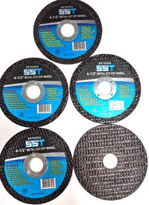 CUT OFF WHEEL DISC 5 PC. 4-1/2" INCH X 7/8" ARBOR X 1/8" THICK FIVE - Picture 1 of 1