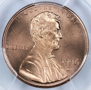 1996-D PCGS MS67RD Lincoln Cent 43801670 - Picture 1 of 3