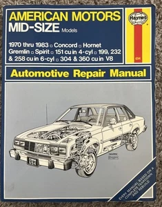 AMC Concord Hornet Gremlin Spirit 1970-1983 Repair Manual 1982 1981 1980 1979 - Picture 1 of 4