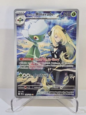 Pokemon Cynthia's Roserade - Destined Rivals Illustration Rare 184/182 - Image 1 of 4