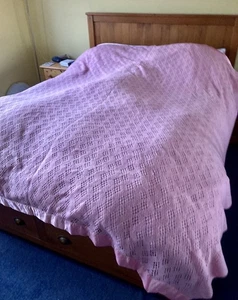 Marks & Spencer / St Michaels - Rosa COURTELLE Decke - Vintage - Bild 1 von 6