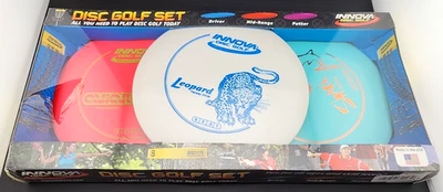 Innova Disc Golf Starter Set 3 Driver Mid-range Putt Leopard Shark Aviar - Image 1 of 4