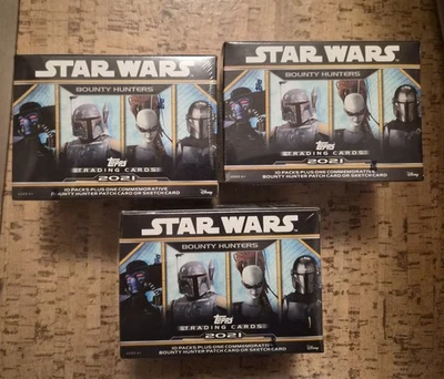 2021 Topps Star Wars Bounty Hunters Trading Cards (3) Blaster Boxes - Image 1 of 3