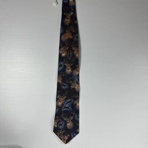 Cravatta colorata D'em Crazy Birds vintage - Foto 1 di 4