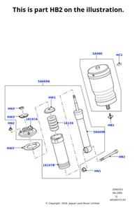 Land Rover Genuine Suspension Shock Absorber Bolt Fits Range Rover RYP000111 - Picture 1 of 9