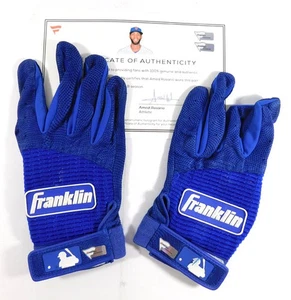 2019 Signed Amed Rosario Game-Used Blue Franklin Batting Gloves COA #AA0054244 - Picture 1 of 4