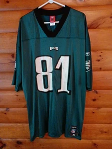 Philadelphia Eagles #81 Terrell Owens Jersey Men's X LARGE Reebok Green - Picture 1 of 20