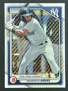 RODERICK ARIAS 2024 Bowman Paper Prospect #BP-100 New York Yankees - Picture 1 of 2