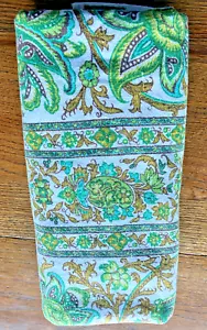 Vintage Green Paisley Stripe Fabric by Waverly 50 x 70" panel Heirloom Documents - Picture 1 of 4