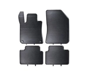 Black Rubber Car Floor Mats for Peugeot 308 II 2013 2014 2015 2016 - Picture 1 of 6
