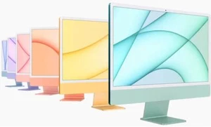 Apple 24" iMac Retina 4.5K Display M1 8GB Memory 256GB SSD, 8GB Ram - All Colors - Bild 1 von 8