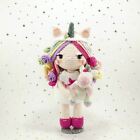 Crochet Handmade Amigurumi Unicorn Girl Doll