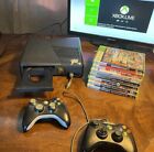 Microsoft Xbox 360 Slim Bundle 2 Controllers & 7 Games Excellent Tested Working