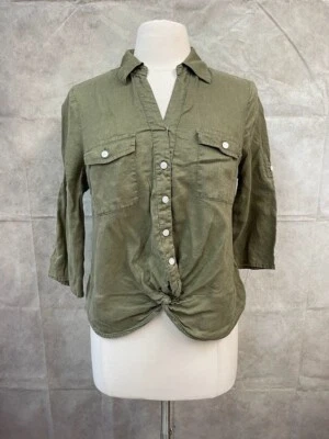 Blusa para mujer INC International Concepts verde caqui talla PL Foto 1 de 4