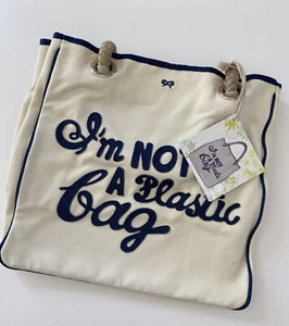 Anya Hindmarch I'm Not A Plastic Bag Tote 2007 New w/Tag Limited Edition- Iconic - Picture 1 of 1