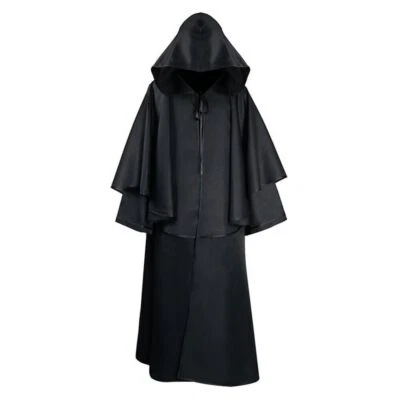 Halloween Unisex-Cosplay Capa con Capucha Bata Medieval Brujería Capa Disfraz Bata Foto 1 de 4