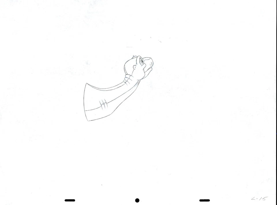 LAND BEFORE TIME DRAWING OF LITTLEFOOT'S HEAD 111122-L35 BURGER KING COMMERCIAL - Image 1 of 1