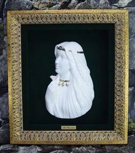 Noritake Figurine Porcelain La Traviata Opera Vintage Framed Art - Picture 1 of 8