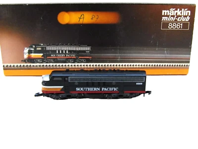 Marklin Z scale 8861  F7 Southern pacific Black Widow org box, track tested - Image 1 of 4