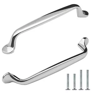 4 Pack Polished Chrome Cabinet Pulls 5 Inch128mm Hole Center Polished Nickel ... - Picture 1 of 7