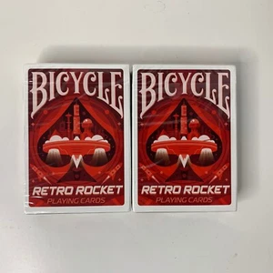(2) Baraja de cartas retro para bicicleta Rocket - Edición limitada 2 barajas - Imagen 1 de 3