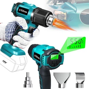 Cordless Heat Gun for Makita 18v Battery, 350W 122℉-1022℉ Fast Heati - Picture 1 of 6