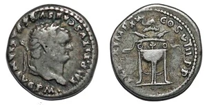 TITUS Denier TR P IX IMP XV - COS VIII P P +80 Rome RCV.2518 - Picture 1 of 1