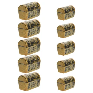 10 PIEZAS Modelo de Cofre del Tesoro Pirata Caja del Tesoro Modelo de Cofre del Tesoro Pirata - Imagen 1 de 12