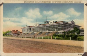 Hot Springs,AR Grand Stand Oaklawn Race Track Garland County Arkansas Postcard - Picture 1 of 2