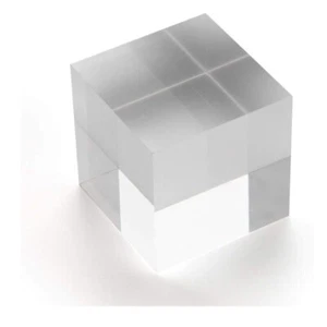 Cubo acrilico / blocco acrilico 50x50x50mm trasparente - Foto 1 di 2