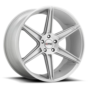 Set of 4 KMC KM711 PRISM Wheels 22X10.5 5X112 BRUSHEDED SILVER 40MM - Picture 1 of 1