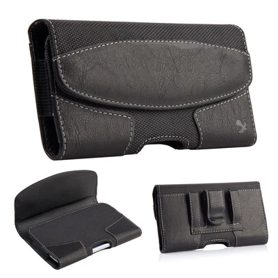 Cell Phone iPhone Horizontal Leather Carrying Pouch Case Cover Belt Clip Holster - Image 1 of 4