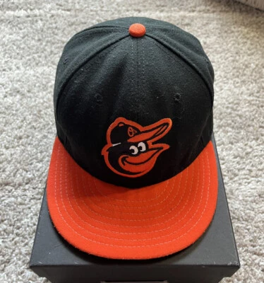 Baltimore Orioles Hat Cap Mens Fitted 6 7/8 Black New Era 59FIFTY MLB Baseball - Image 1 of 4