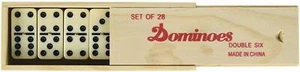 Double 6 Professional Domino Tiles with Spinner in Wooden Box PROFESSIONAL - Picture 1 of 2