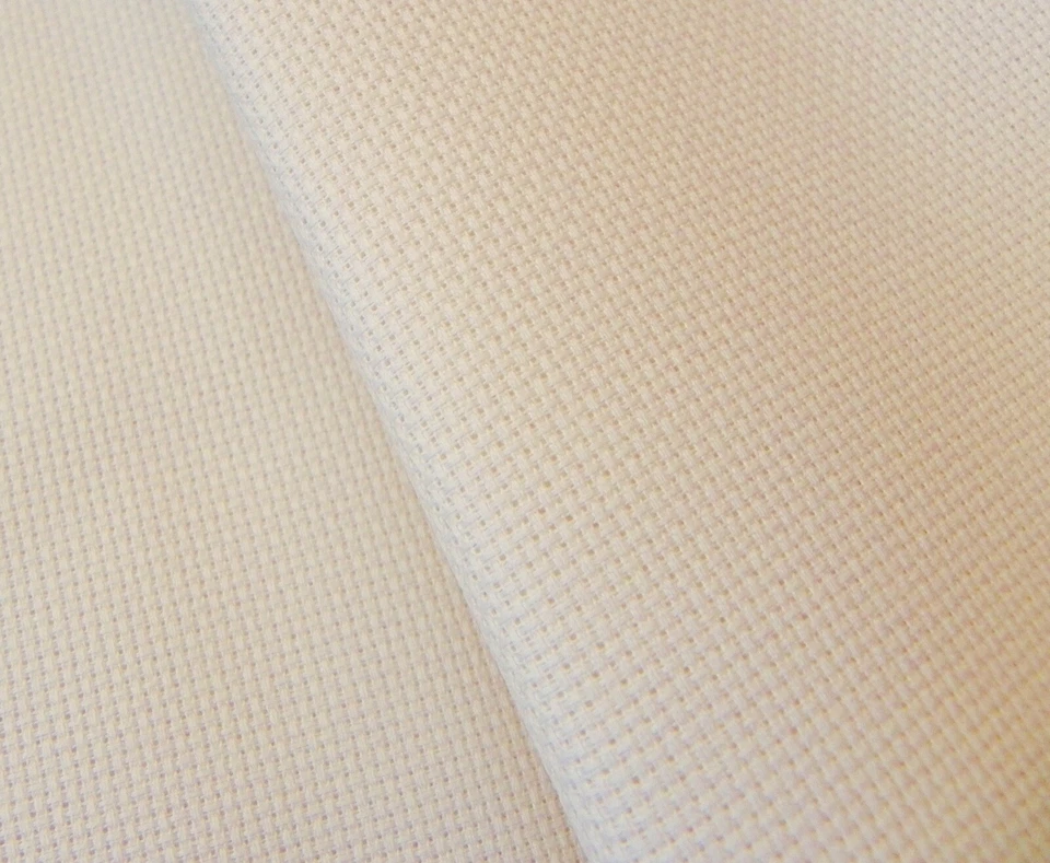 Ivory / cream 16 Count Zweigart Aida cross stitch fabric - various size options - Image 1 of 1