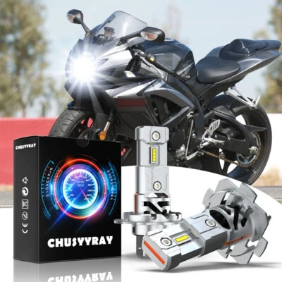 FIT BMW F800GS 2008-2017 F650GS 2008-2011 2x H7 Motorcycle LED Headlight Bulbs - Image 1 of 4